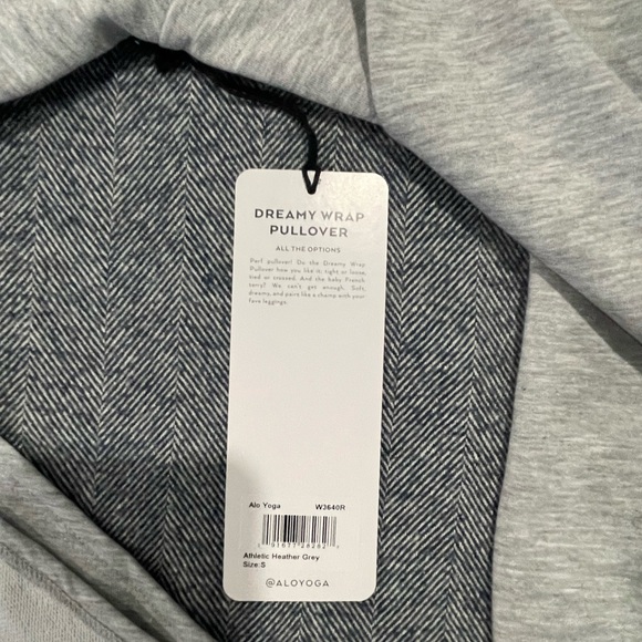 alo dreamy wrap pullover | size s - Picture 6 of 6